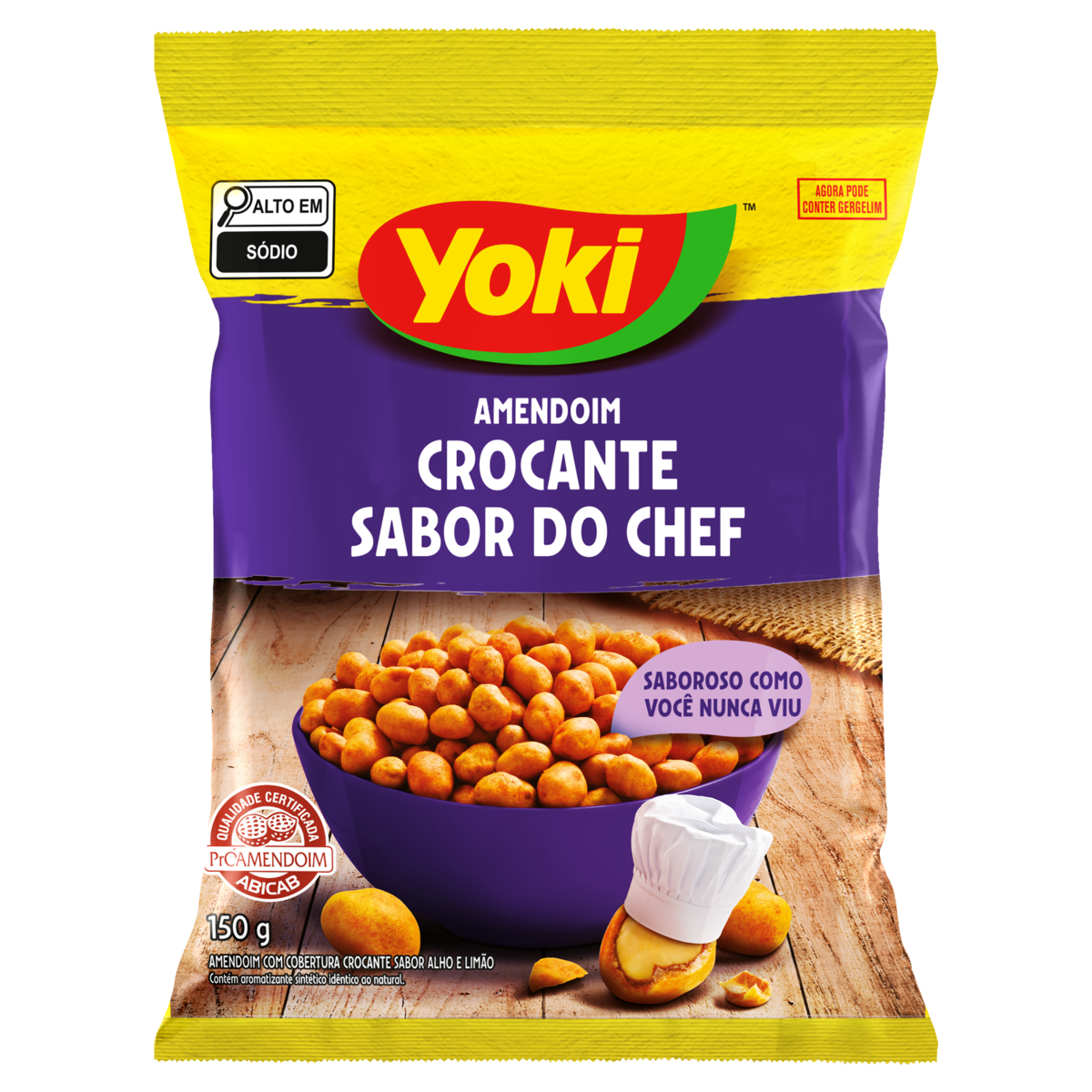 AMENDOIM YOKI CROCANTE RECEITA ORIENTAL 150G