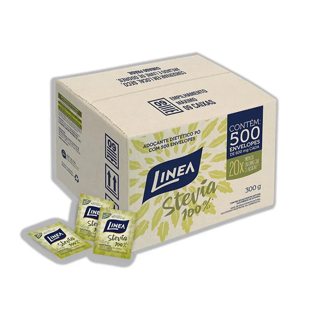 ADOÇANTE EM PÓ STEVIA LINEA 50 SACHÊS DE 500MG