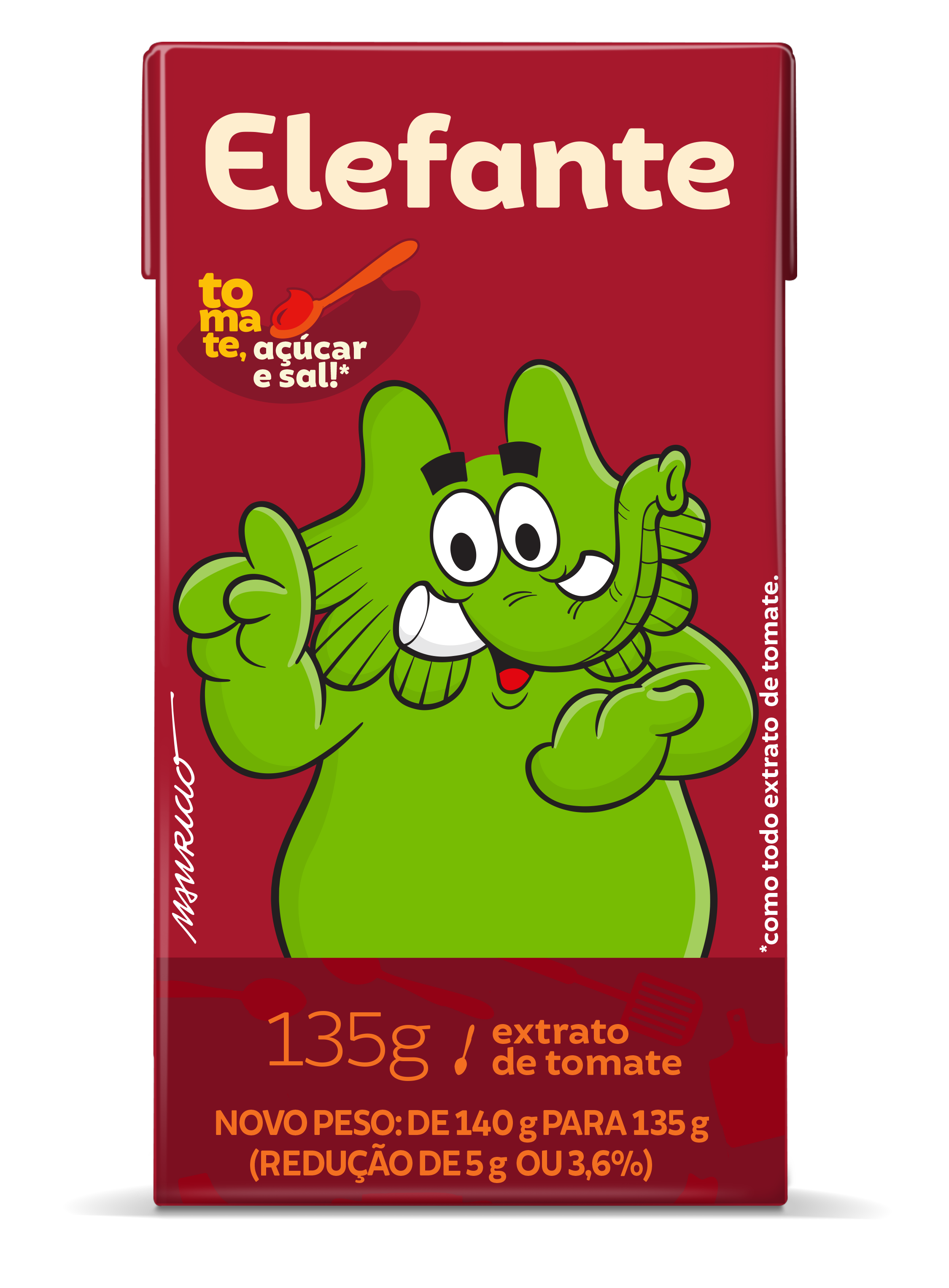 EXTRATO DE TOMATE ELEFANTE TRADICIONAL 135GR