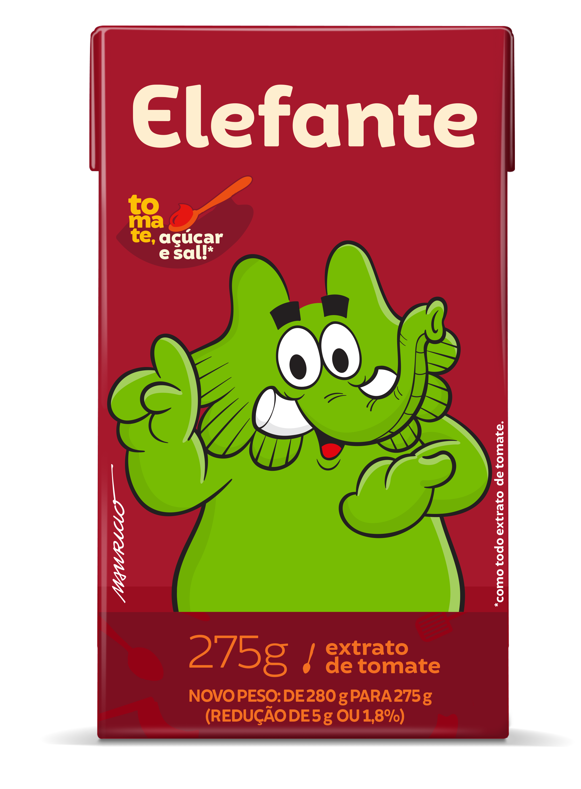 EXTRATO DE TOMATE ELEFANTE TRADICIONAL 275GR