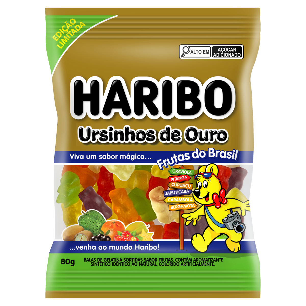 *BALA DE GEL. 80GR HARIBO URSINHOS DE OU