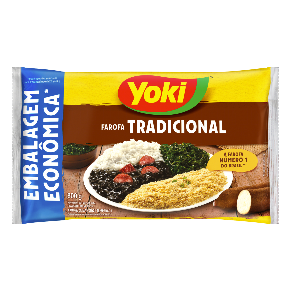 FAROFA TRADICIONAL YOKI 800G