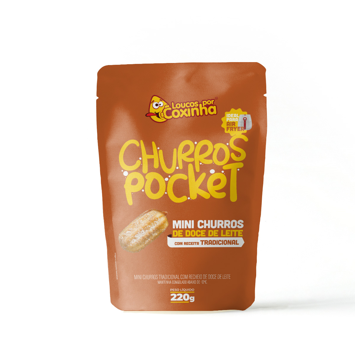 MINI CHURROS LPC POCKET DOCE LEITE POUCH 220G
