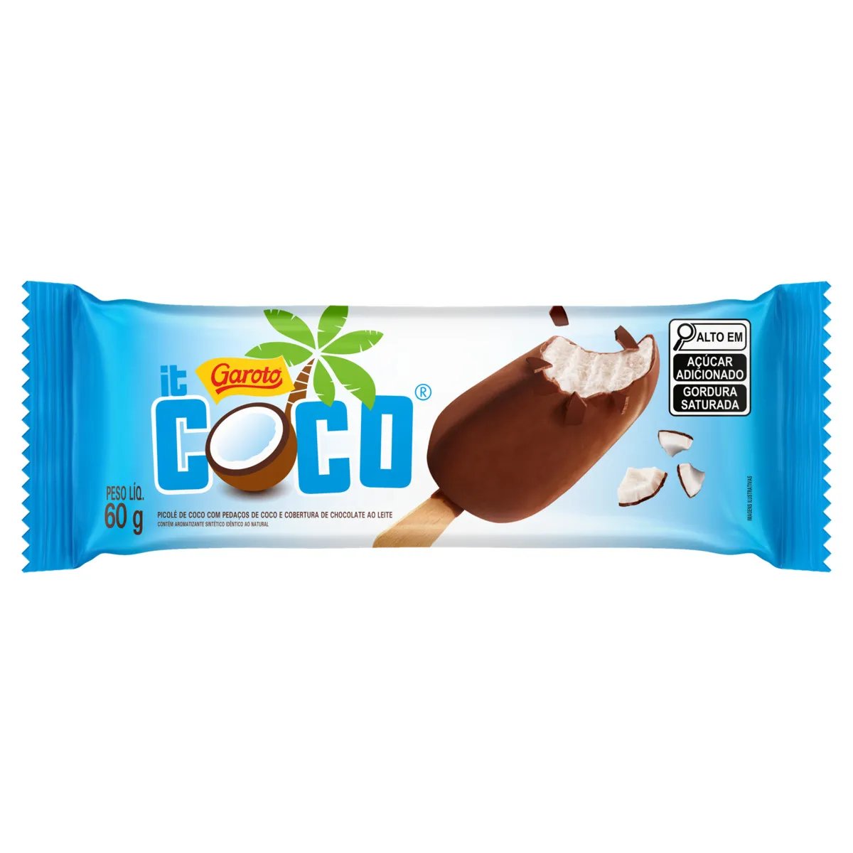 PICOLÉ GAROTO IT COCO 60G
