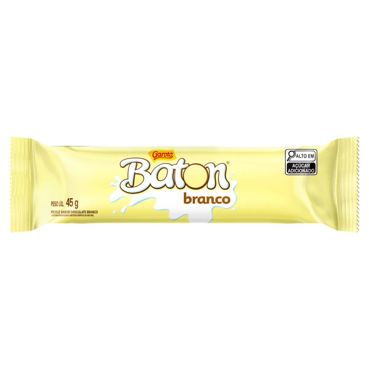PICOLÉ GAROTO BATOM BRANCO 45G