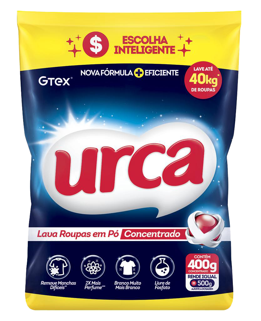 LAVA ROUPAS EM PÓ URCA CONCENTRADO 400G