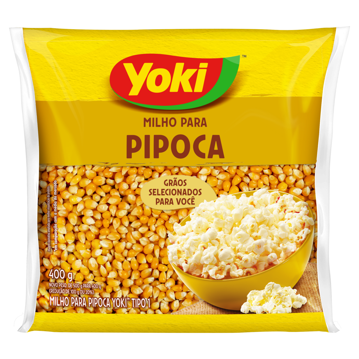 MILHO DE PIPOCA YOKI 400G