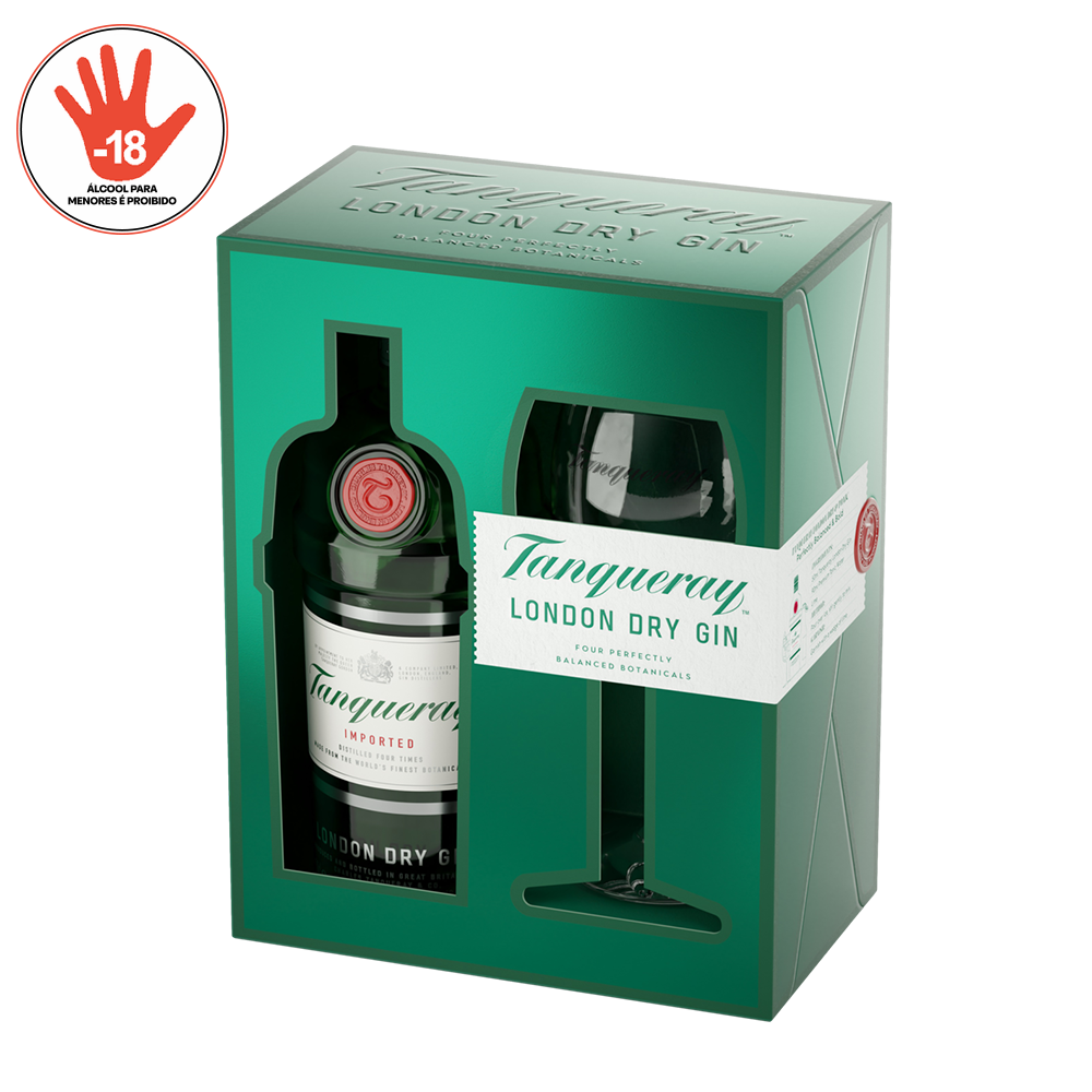 KIT TAÇA MAIS GIN TANQUERAY LONDON 750ML