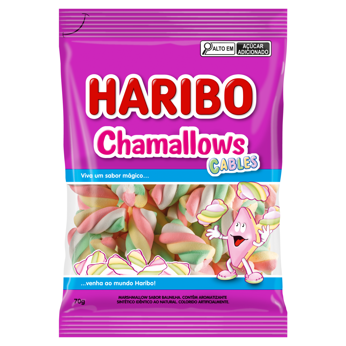 MARSHMALLOW HARIBO CABLES 70G
