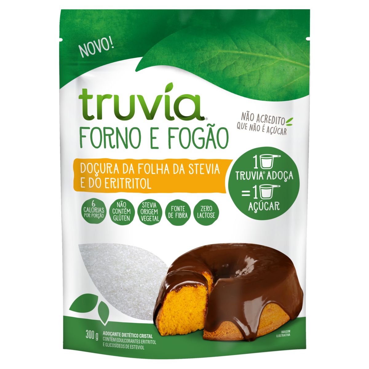 ADOÇANTE TRUVIA EM PÓ FORNO E FOGÃO 300GR