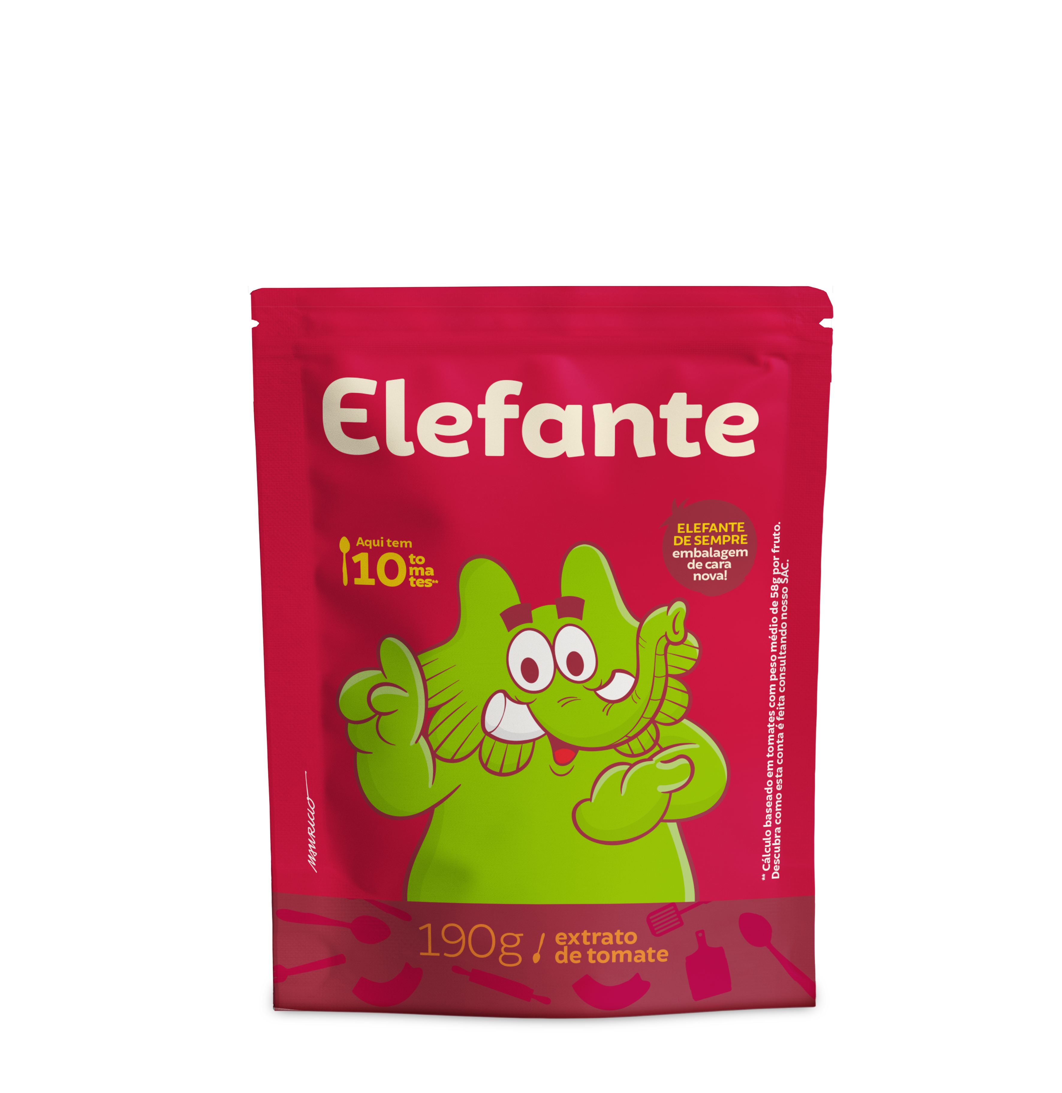 EXTRATO DE TOMATE ELEFANTE SACHÊ 190GR