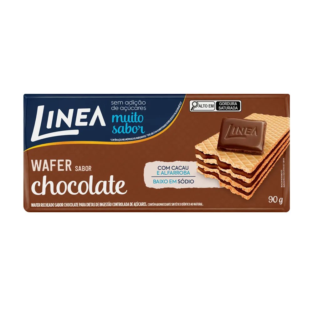 WAFER LINEA CHOCOLATE 90G
