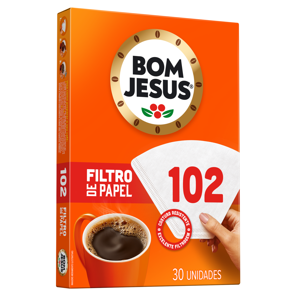 FILTRO DE PAPEL BOM JESUS 102 COM 30 UND