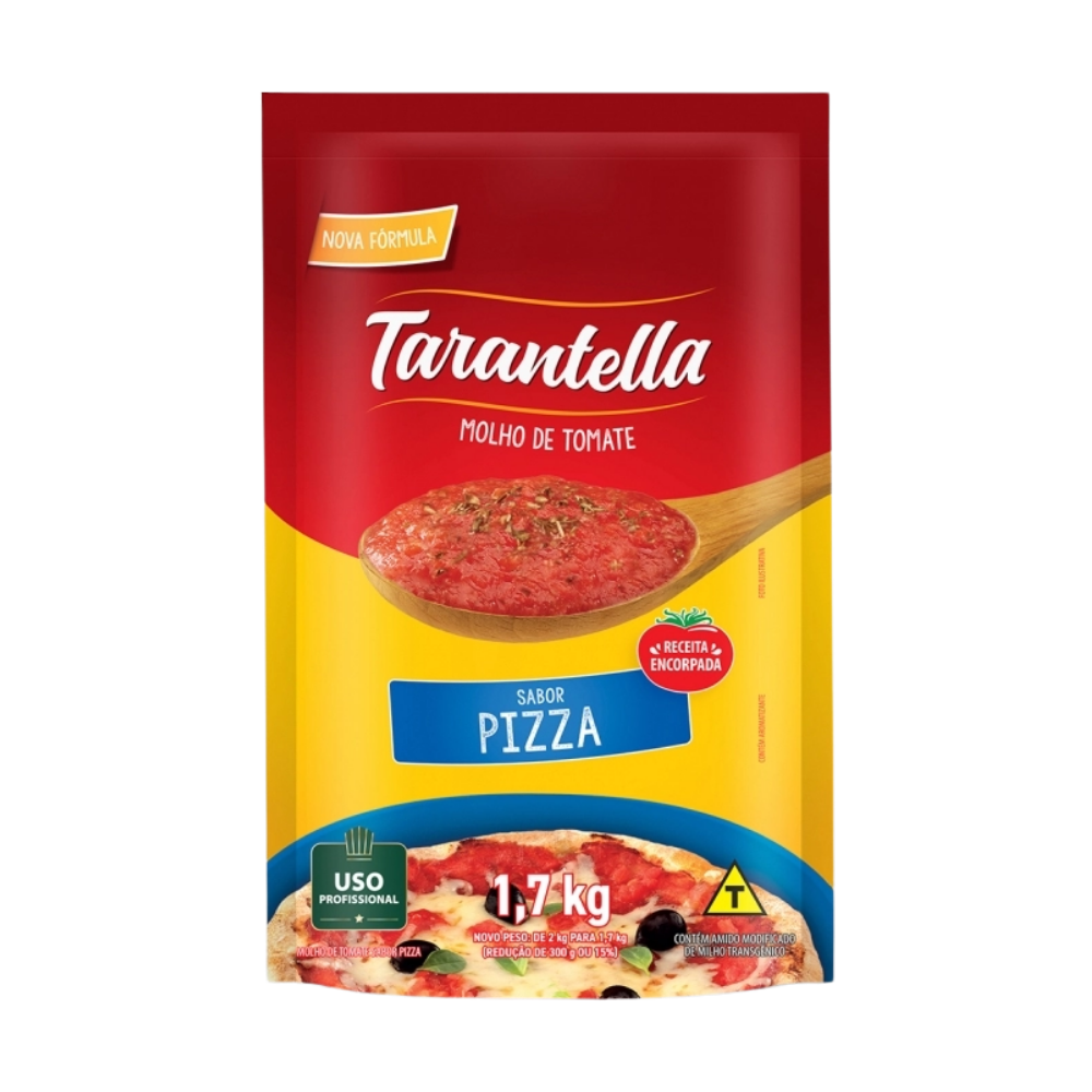 MOLHO DE TOMATE TARANTELLA PIZZA SACHÊ 1,7KG