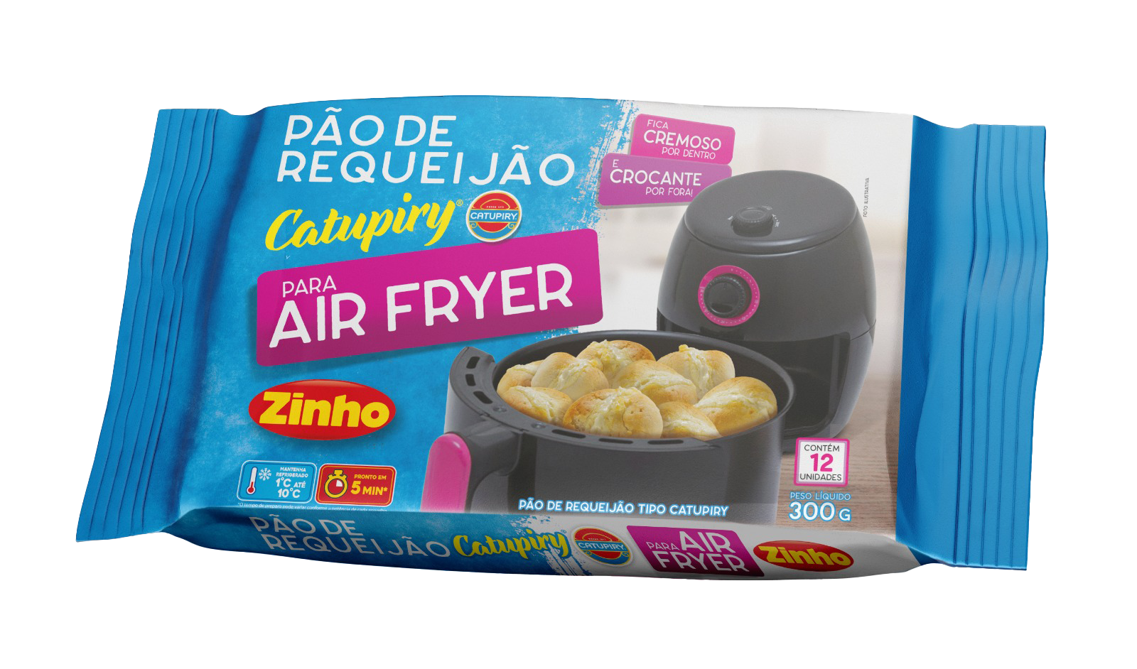 PAO BOLINHA CATUPIRY AIR FRYER 300G