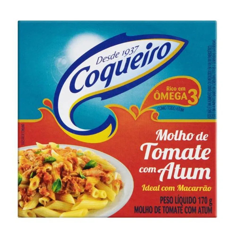MOLHO DE TOMATE COM ATUM COQUEIRO 170GR