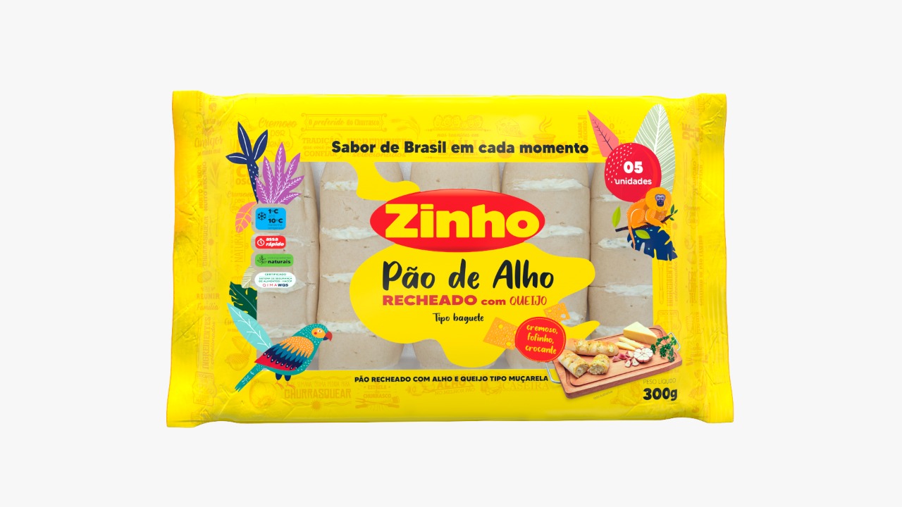 PAO DE ALHO ZINHO TRADICIONAL 300G