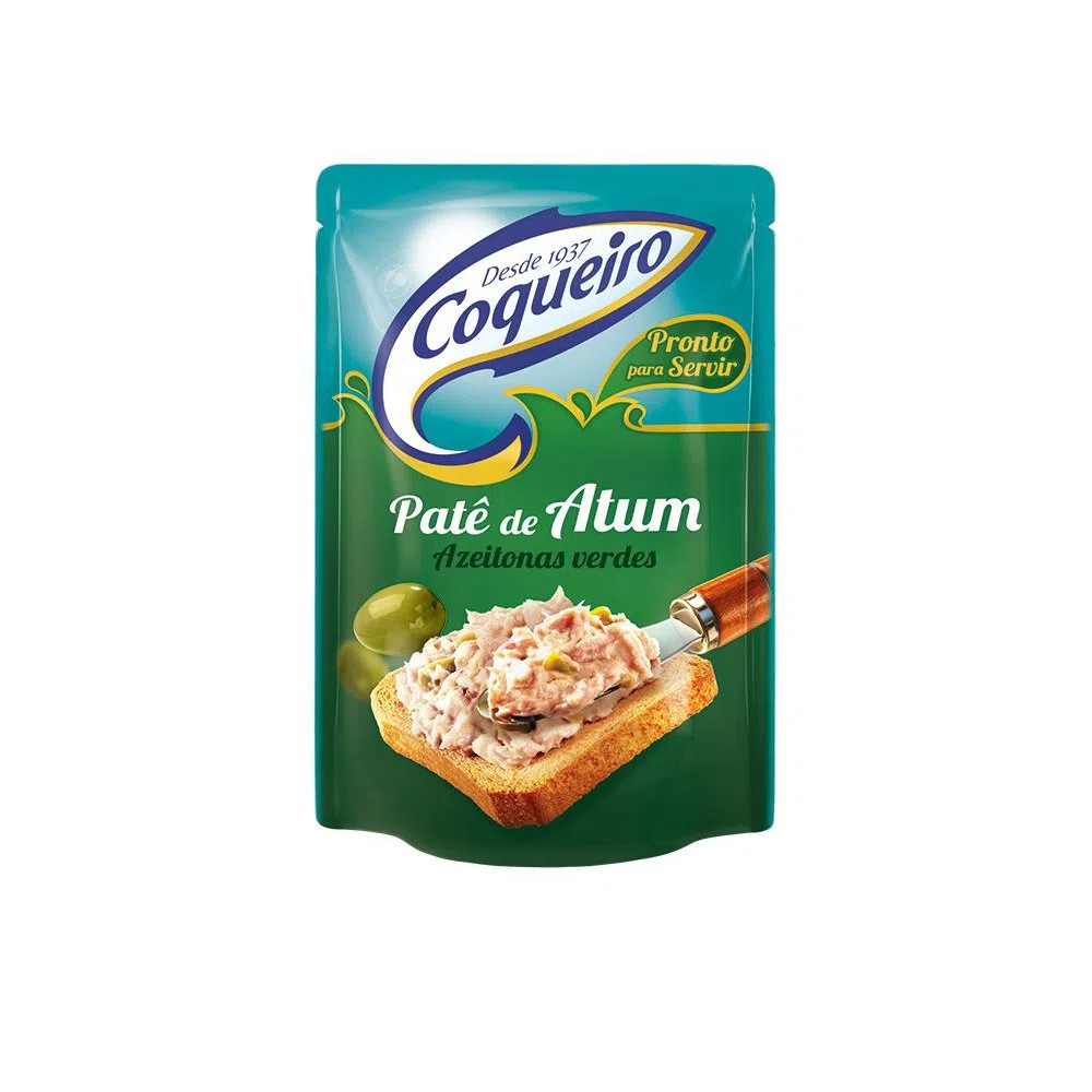 PATÊ DE ATUM COQUEIRO AZEITONAS VERDES 170GR
