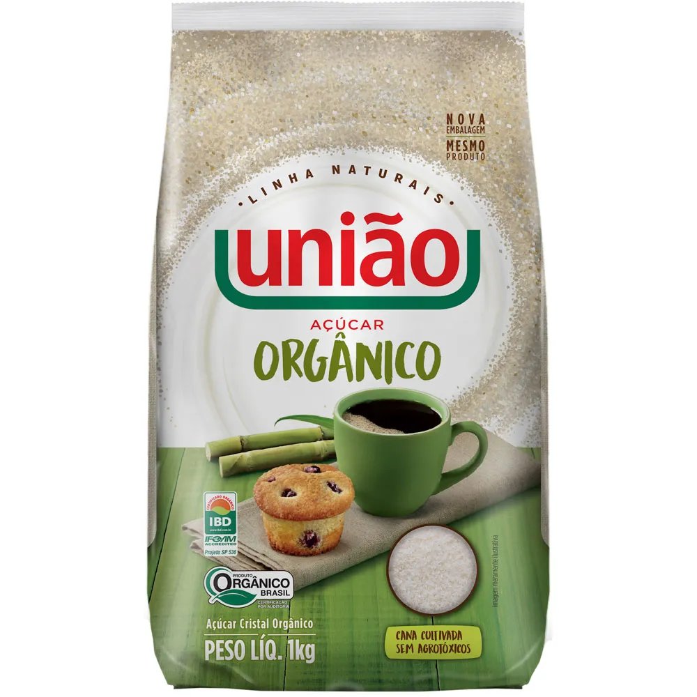 ACUCAR ORGÂNICO UNIÃO 1KG