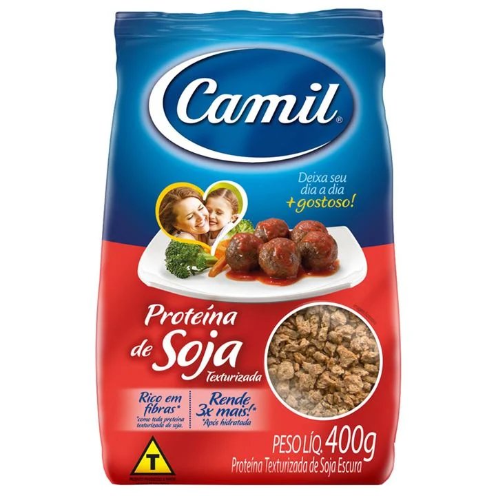 PROTEÍNA DE SOJA TEXTURIZADA CAMIL ESCURA 400GR