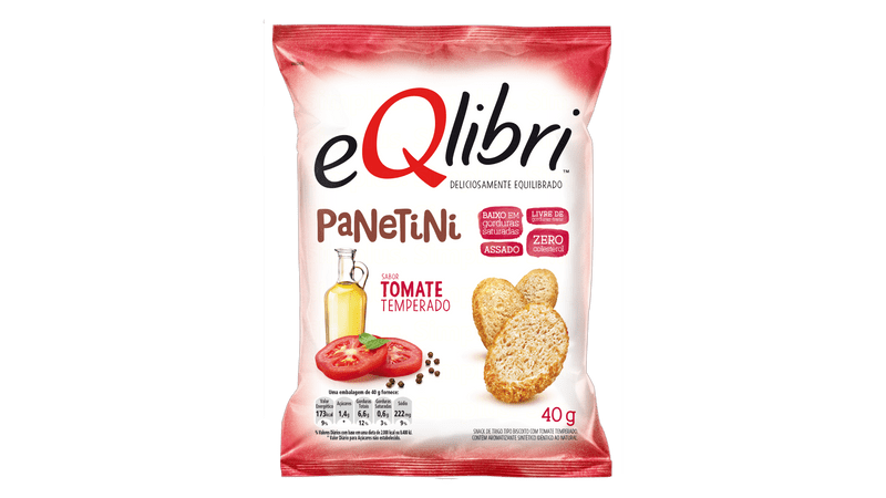 PANETINI EQLIBRI TOMATE TEMPERADO 40G
