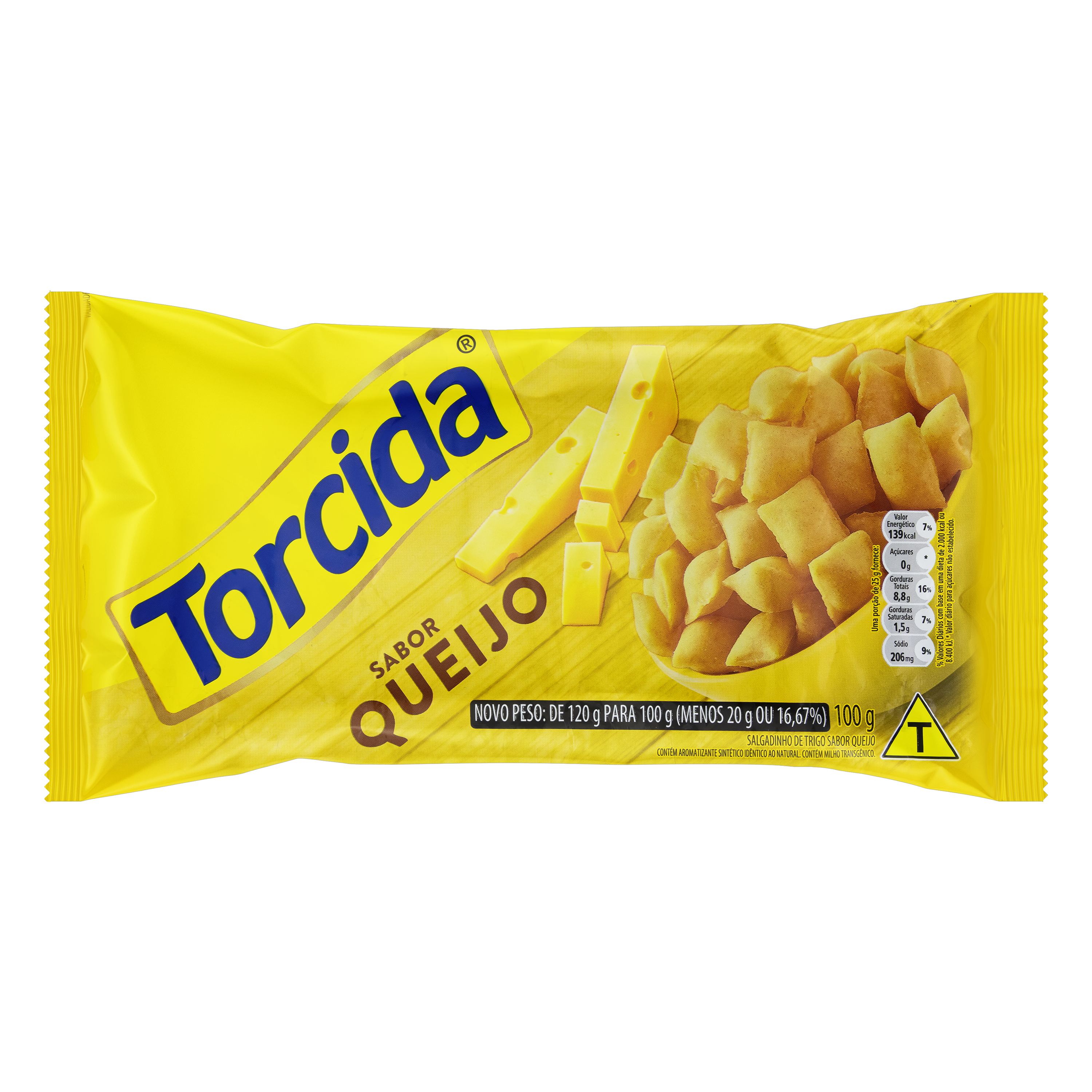 SALGADINHOS TORCIDA QUEIJO 100G