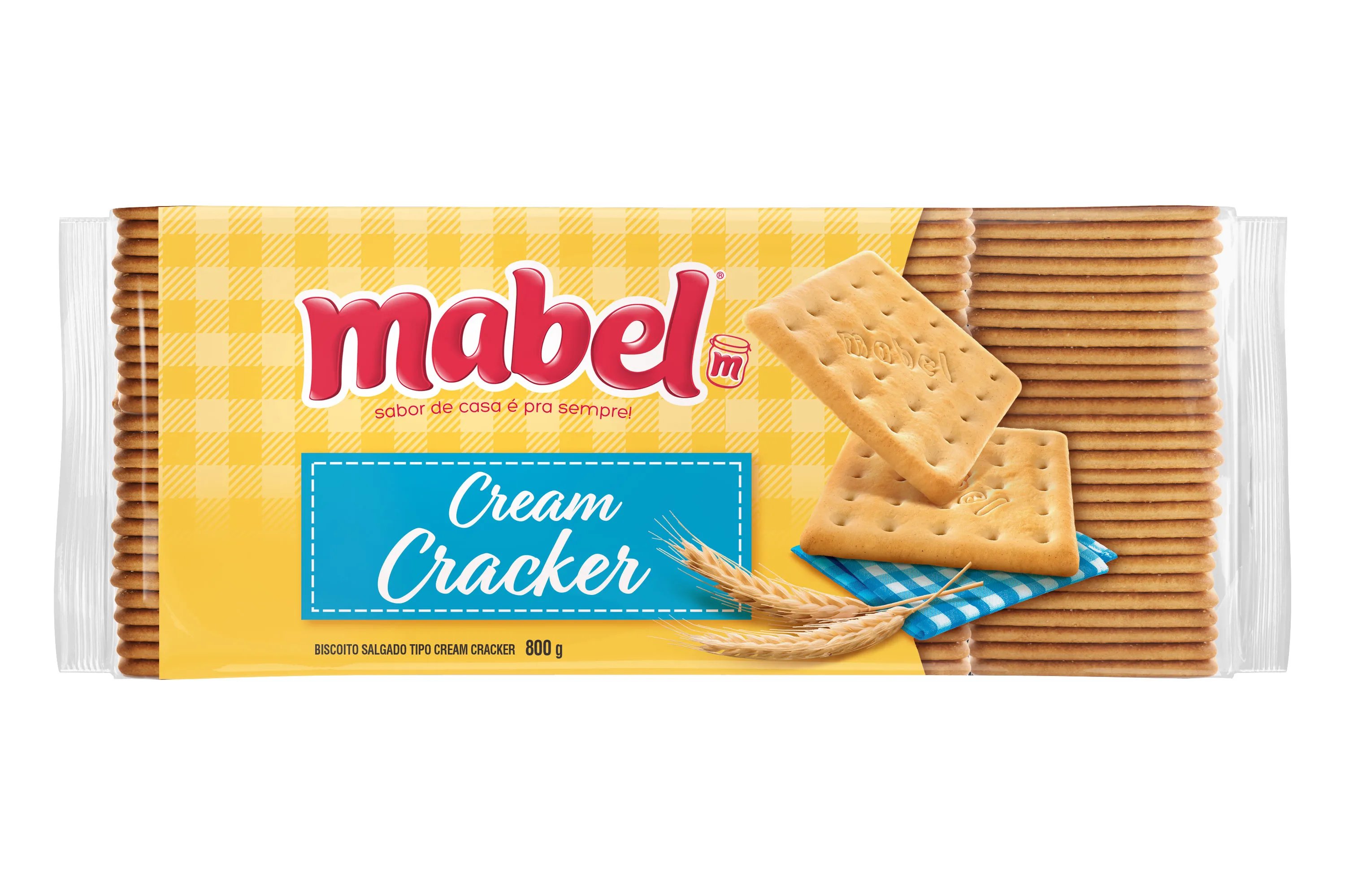 BISCOITO MABEL CREAM CRACKER 800GR