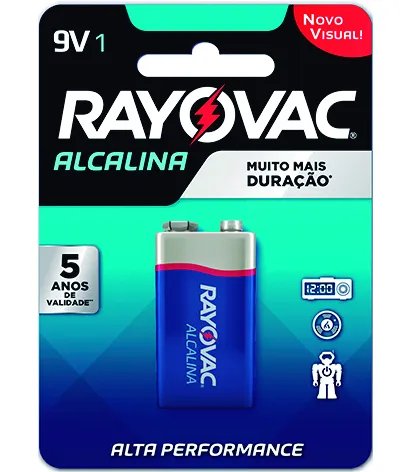 BATERIA RAYOVAC ALCALINA 9V 6LR61