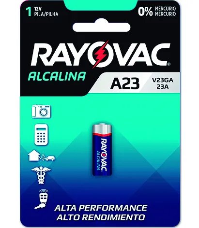 PILHA RAYOVAC ELETRÔNICA ALCALINA V23GA-12V COM 1 UND