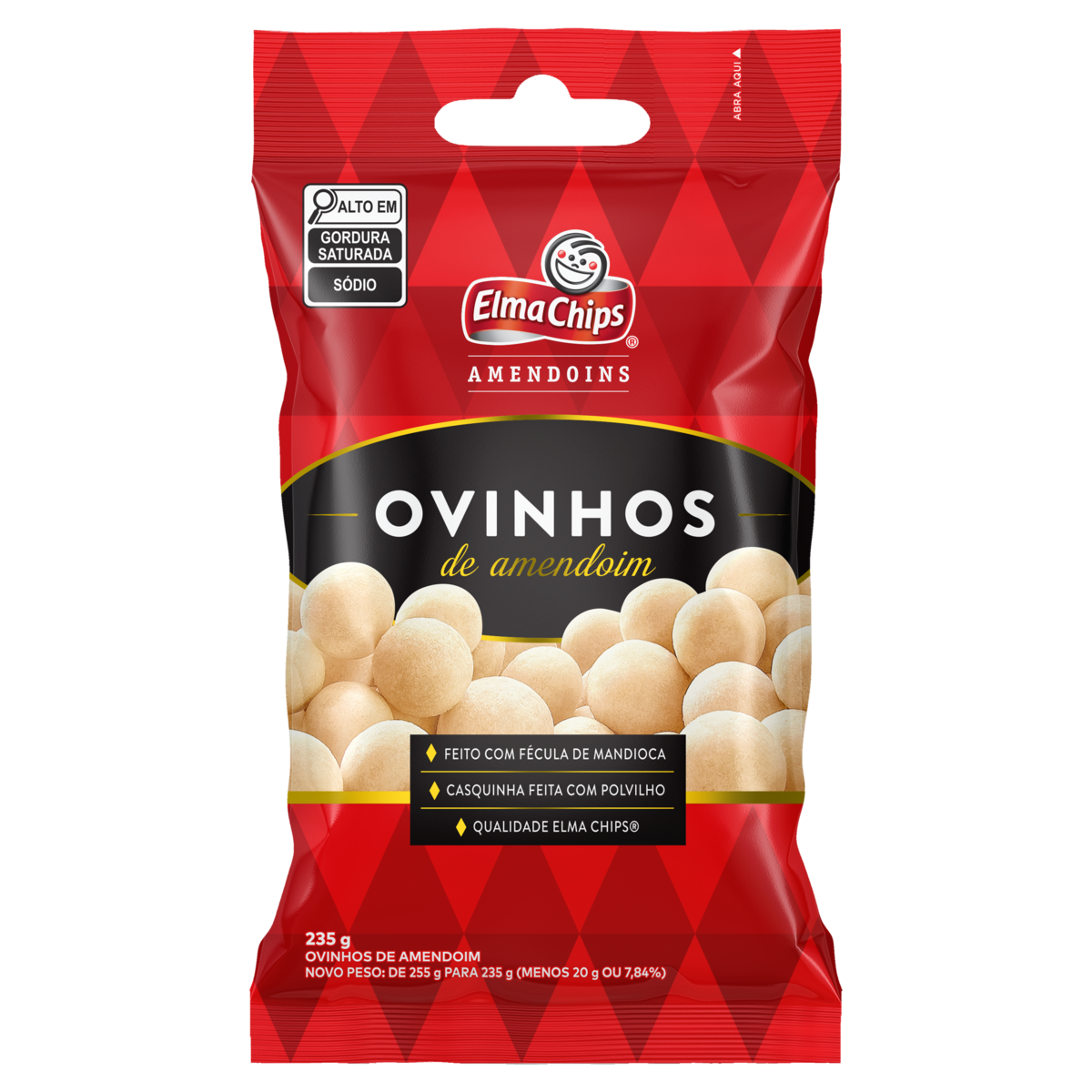 AMENDOIM ELMA CHIPS OVINHO 235G