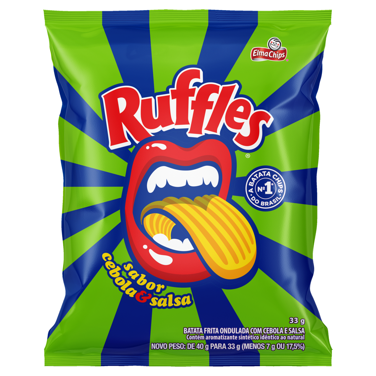 BATATA RUFFLES CEBOLA E SALSA 33G