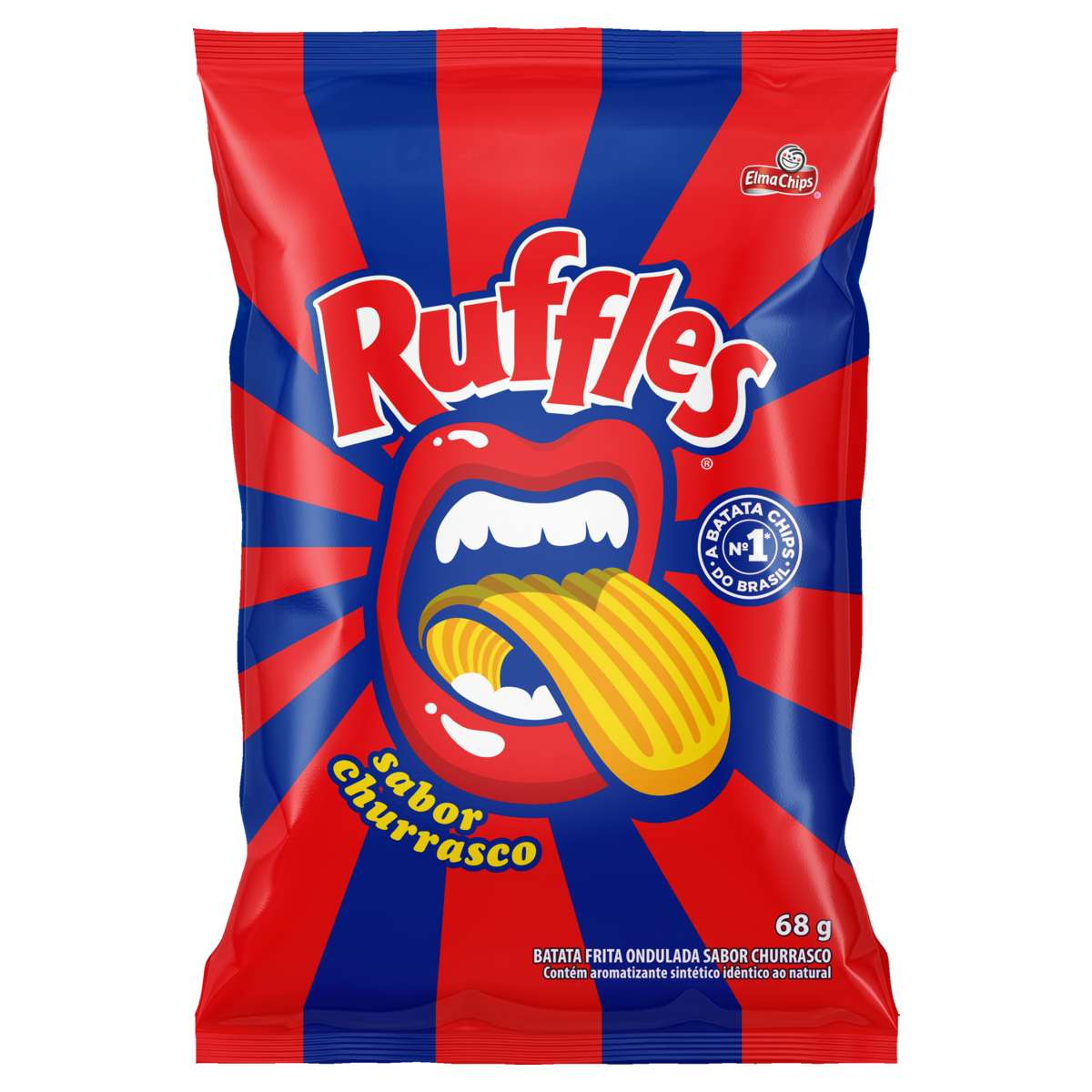 BATATA RUFFLES CHURRASCO 68G