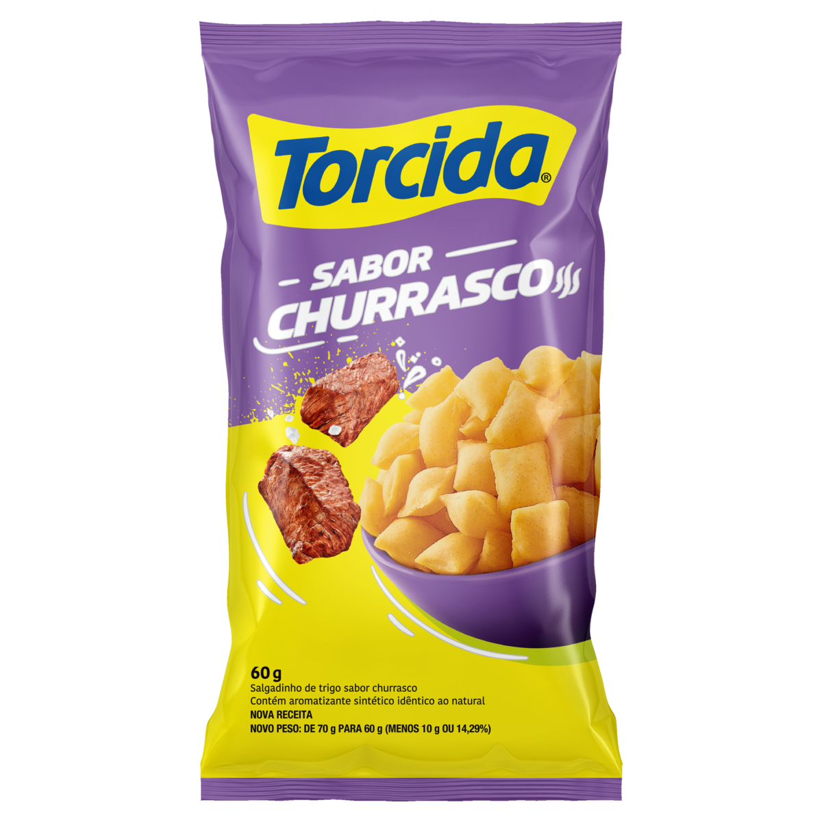 SALGADINHOS TORCIDA CHURRASCO 60G