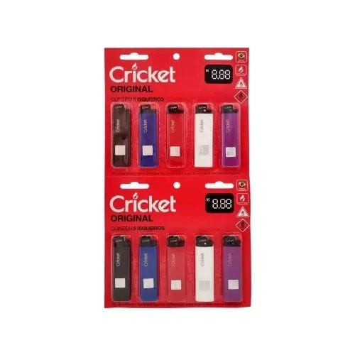 ISQUEIRO CRICKET ORIGINAL 10 UNIDADES