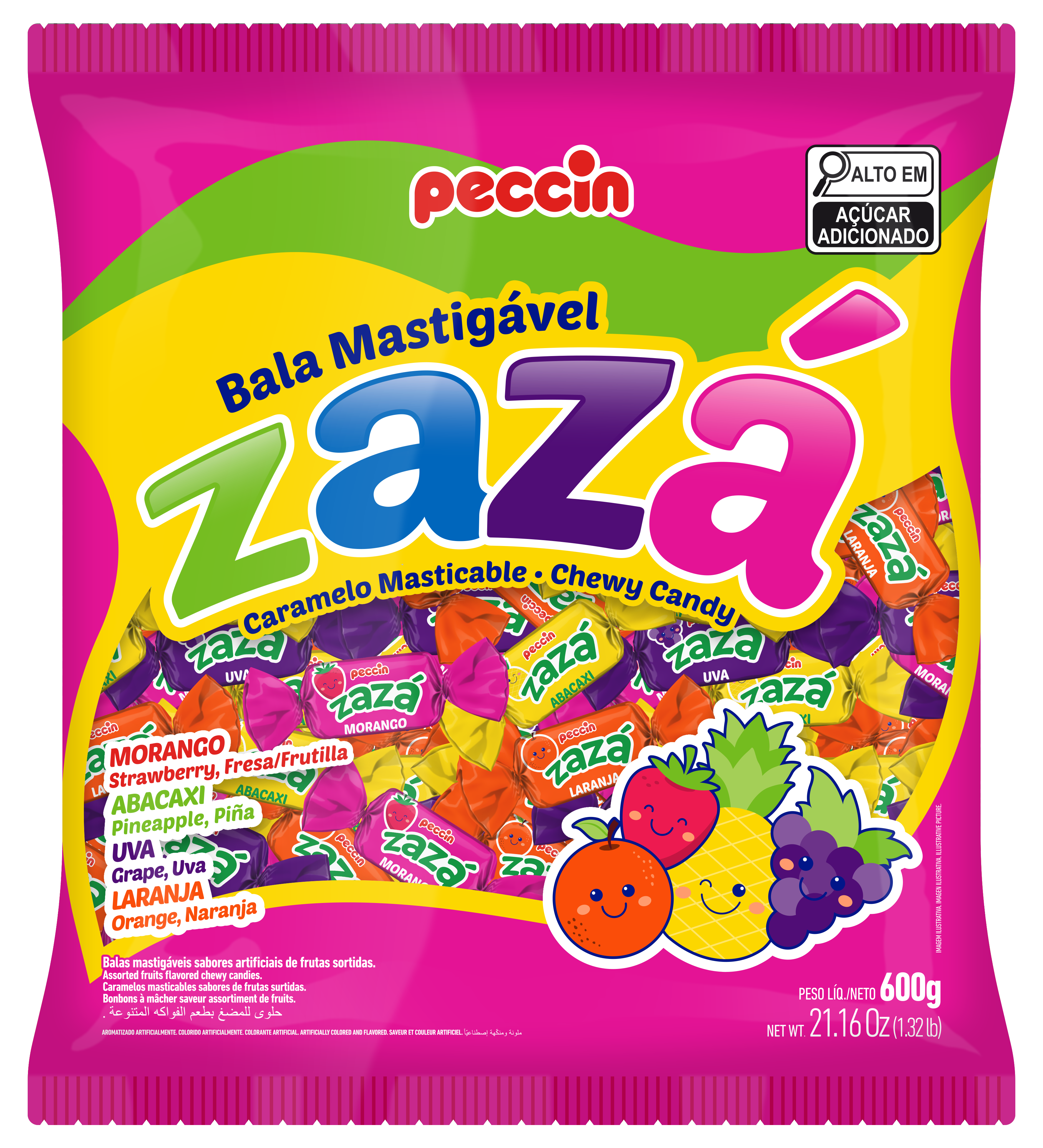 BALA MASTIGÁVEL ZAZÁ 600G