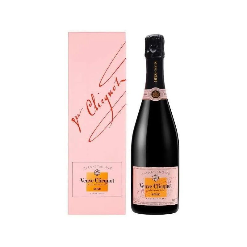 *CHAMP.750ML VEUVE CLICQUOT ROSE COM CAR