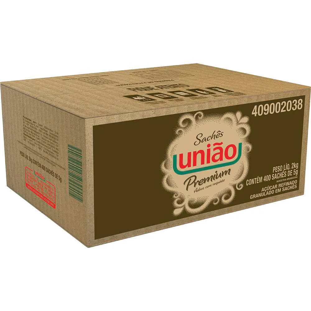 SACHÊ AÇÚCAR UNIÃO PREMUIM 400X5GR