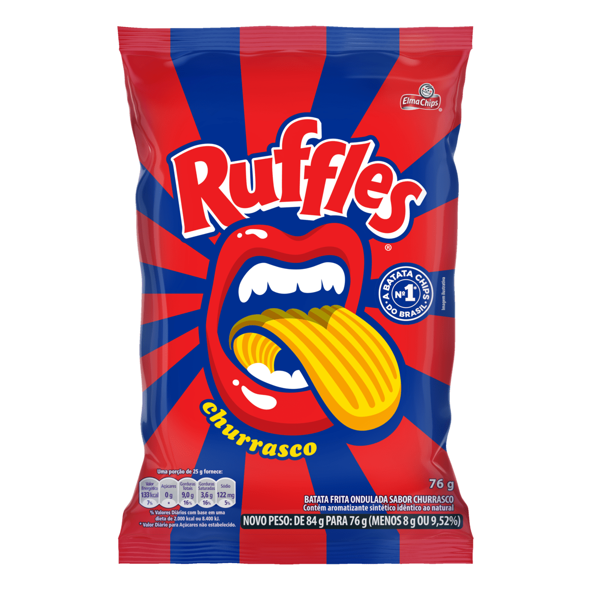 BATATA RUFFLES CHURRASCO 76G