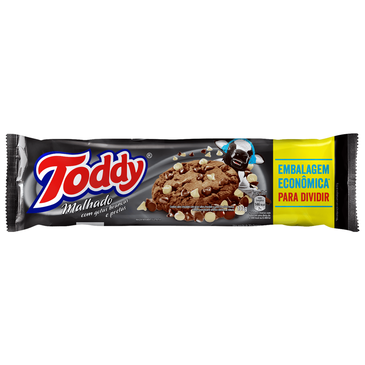BISCOITO COOKIE TODDY MALHADO 133GR
