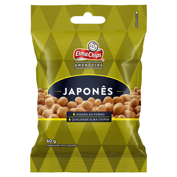 AMENDOIM ELMA CHIPS JAPONÊS 60G