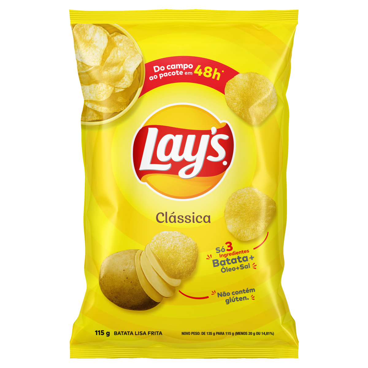 BATATA LAYS CLÁSSICA 115G