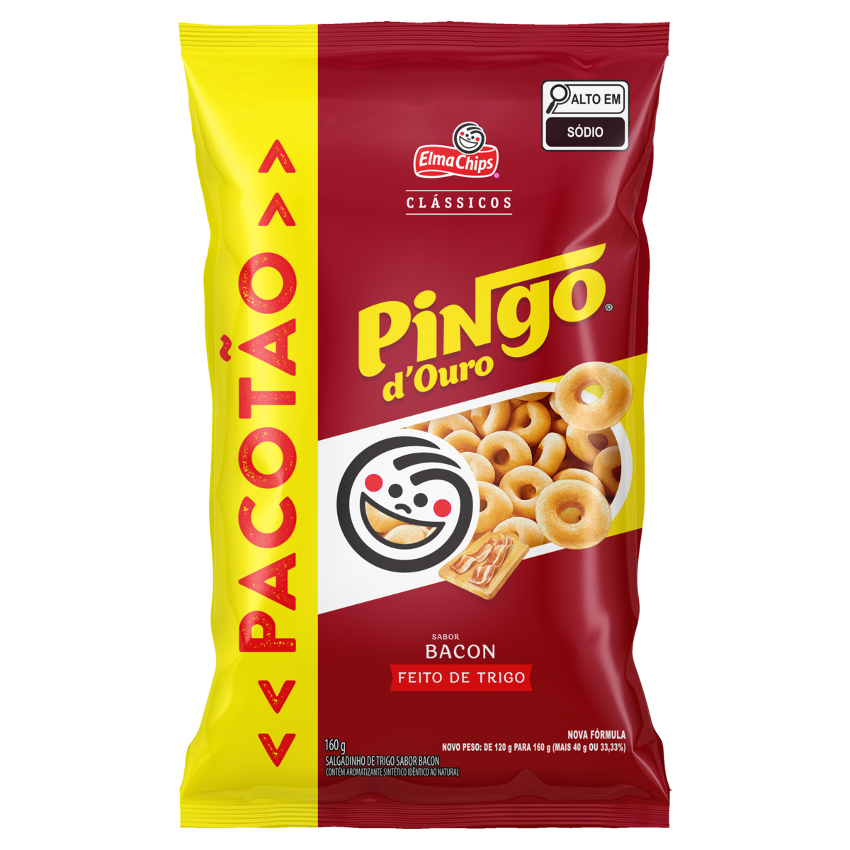 SALGADINHOS PINGO DOURO BACON 160G