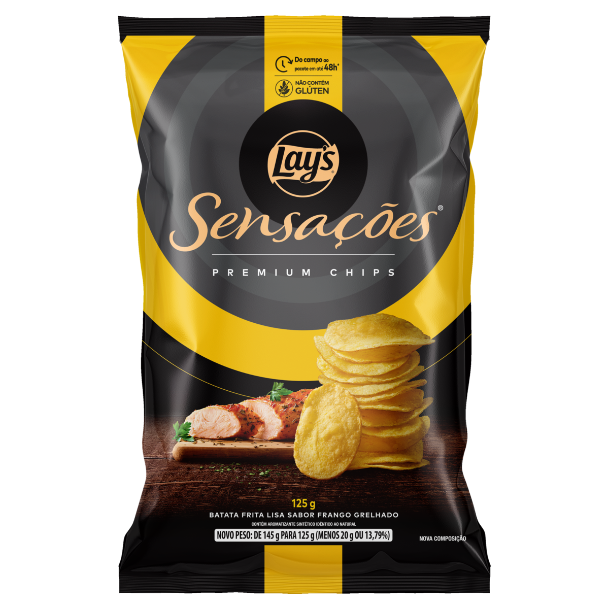 BATATA SENSACOES FRANGO 125G
