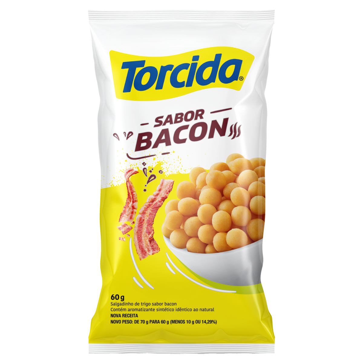 SALGADINHOS TORCIDA BACON 60G