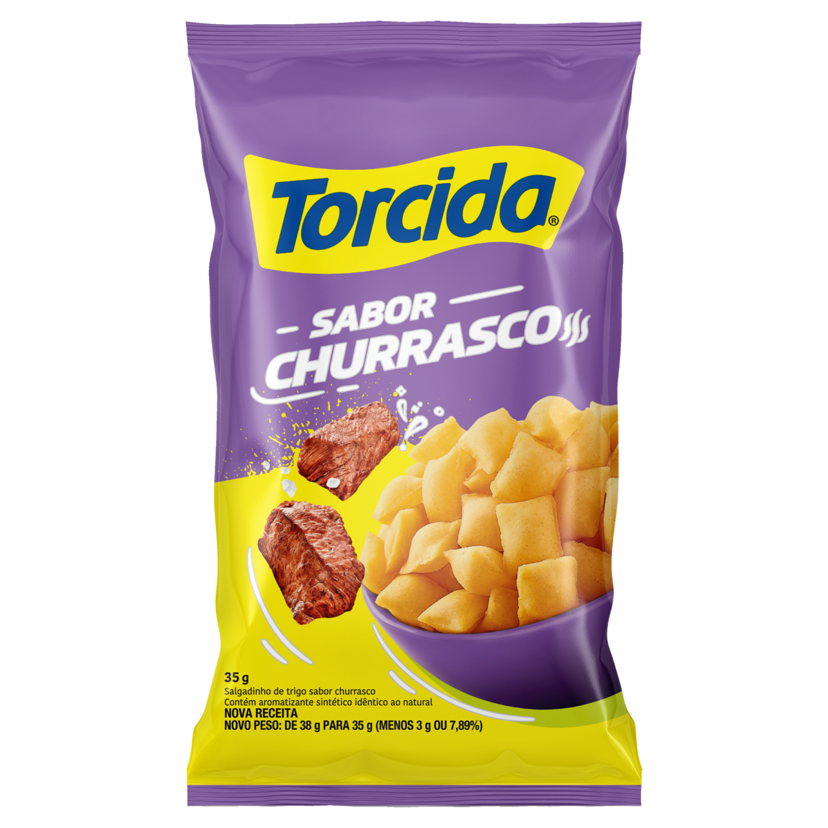 SALGADINHOS TORCIDA CHURRASCO 35G