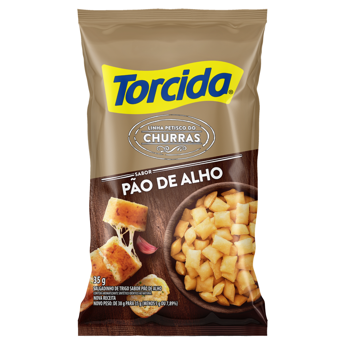 SALGADINHOS TORCIDA PÃO DE ALHO 35G