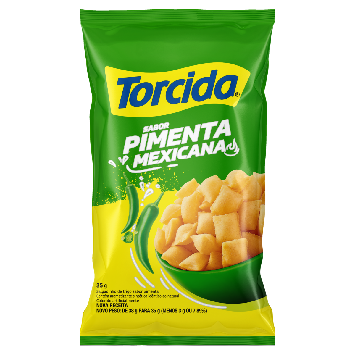 SALGADINHOS TORCIDA PIMENTA MEXICANA 35G