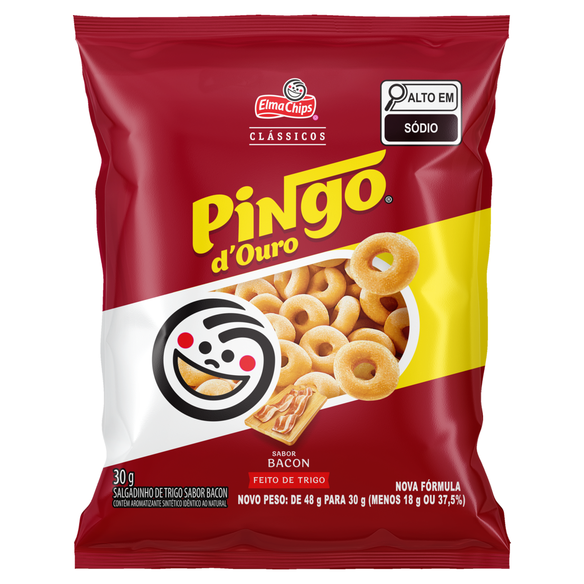 SALGADINHOS PINGO D OURO BACON 30G