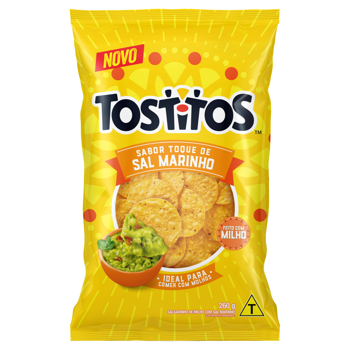 SALGADINHOS TOSTITOS SAL MARINHO 260G