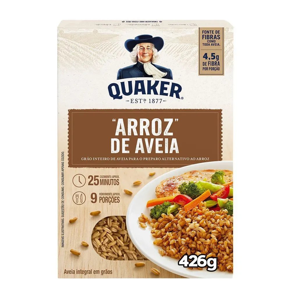ARROZ DE AVEIA QUAKER EM GRÃOS 426G